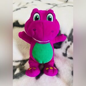 2024 Fisher-Price Barney's World Barney 8” Plush Toy -EUC